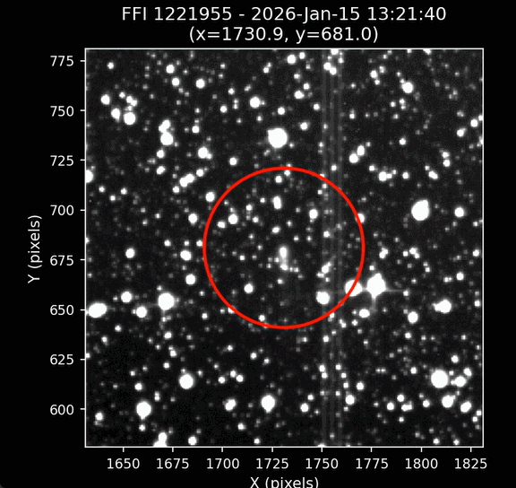 La nave espacial TESS de la NASA observa al cometa interestelar 3I/ATLAS. Crédito del vídeo: NASA/Daniel Muthukrishna, MIT