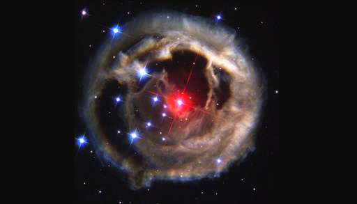 Rote Nova: Wenn Sterne verschmelzen und der Himmel f&uuml;r kurze Zeit in tiefem Rot aufleuchtet