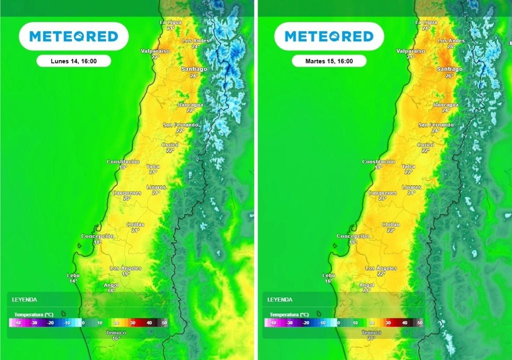 Temperaturas irán en ascenso desde el día lunes, lo valores más altos se alcanzarán en el centro norte.