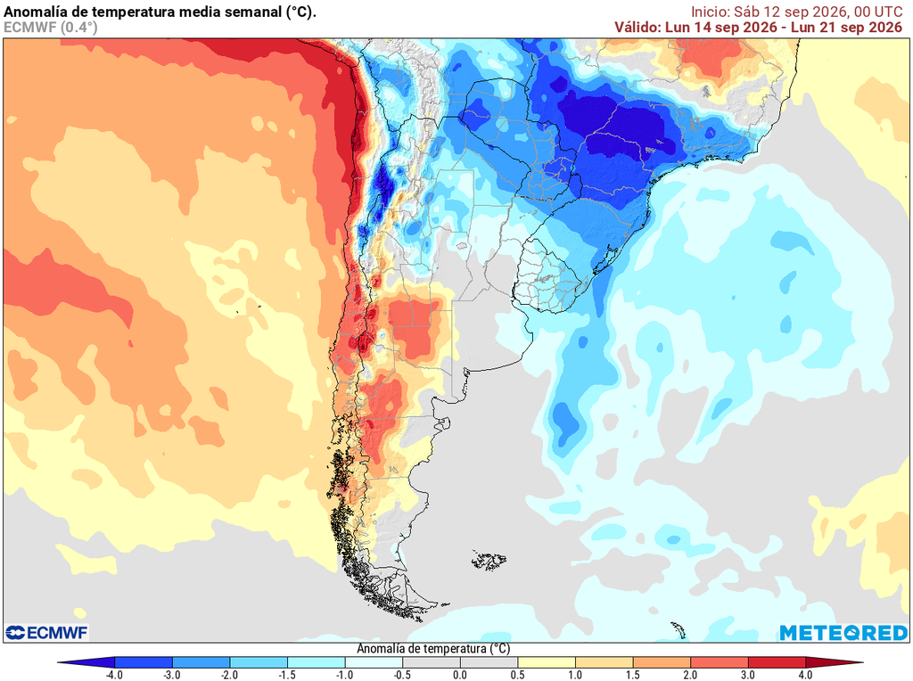Se espera una semana con temperaturas sobre lo normal sobre Chile central, esto se traduce en temperaturas máximas veraniegas.