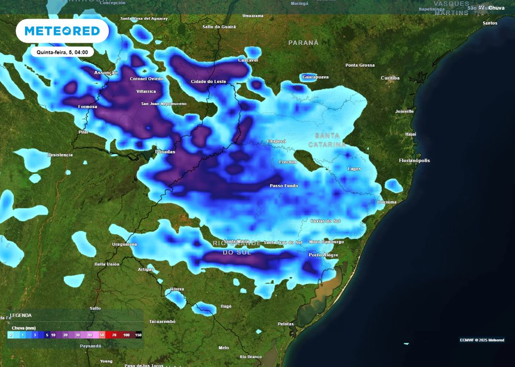 alerta de chuvas intensas