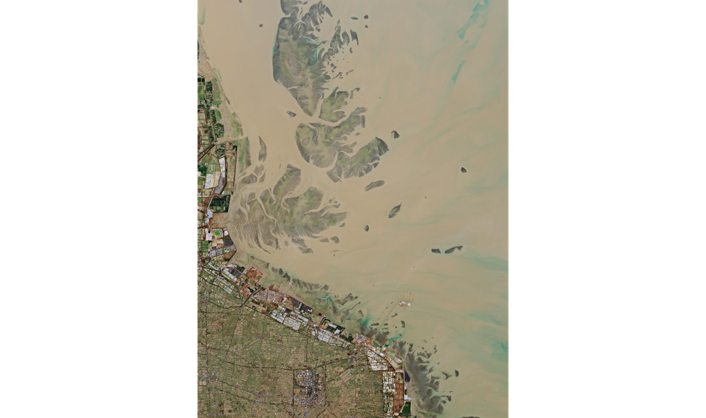 Imagen de la costa de Rudong de diciembre de 2025. ESA