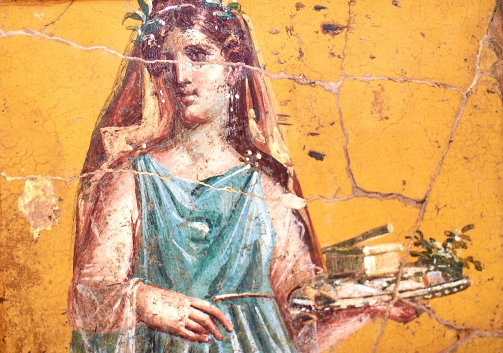 Fresco; Ruinas de Pompeya