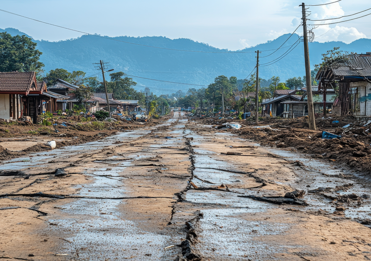 No dia 28 de março de 2025, ocorreu um poderoso sismo de magnitude Mw 7.8 em Myanmar, resultante do movimento da falha de Sagaing, uma falha ativa do tipo desligamento (strike-slip) com orientação aproximadamente norte–sul.