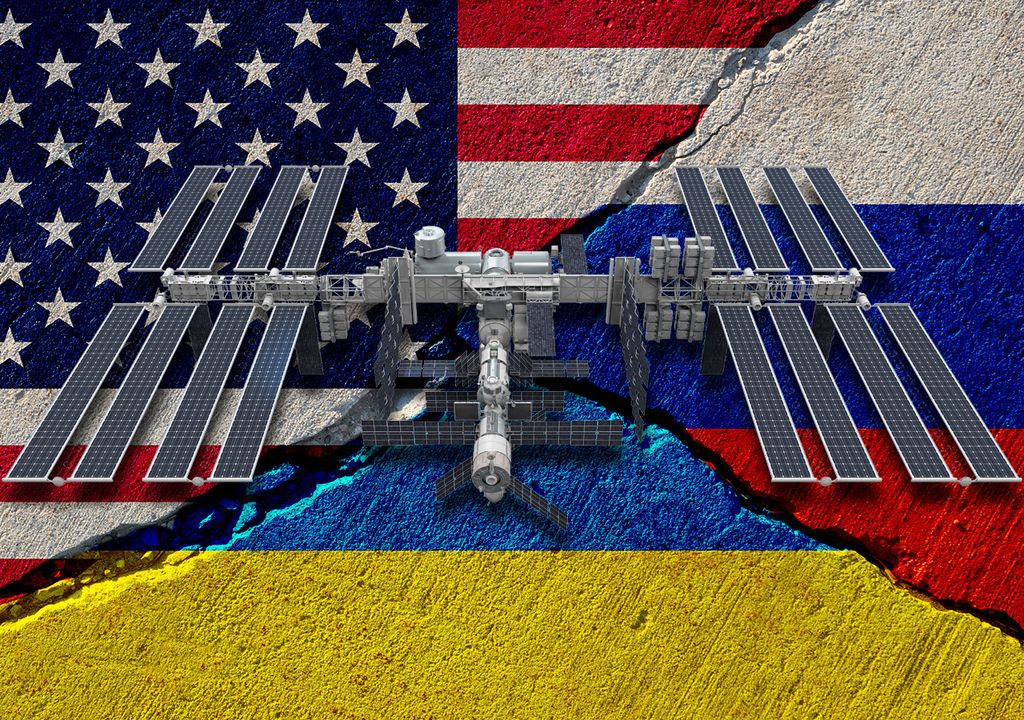 Russland Ukraine US-Krieg Internationale US-Raumstation ISS