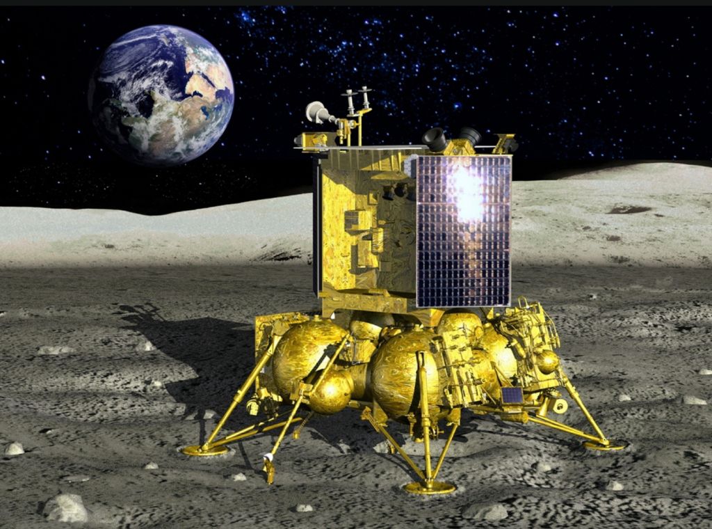 Russisches Modul Luna-25 auf dem Mond