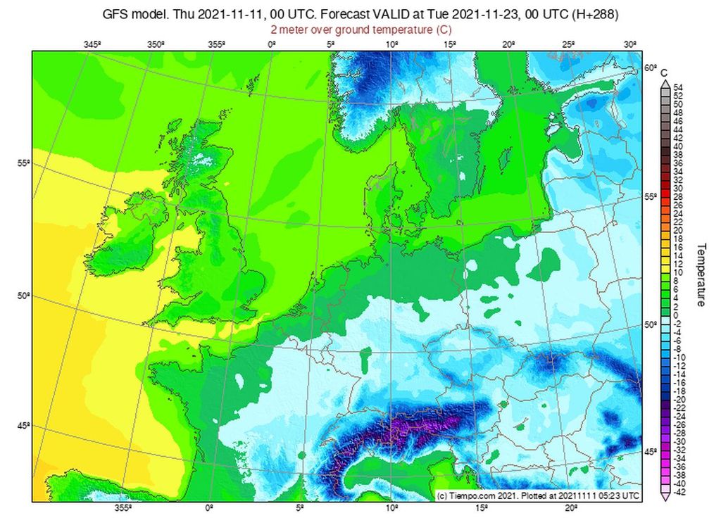 Kälte Ende November