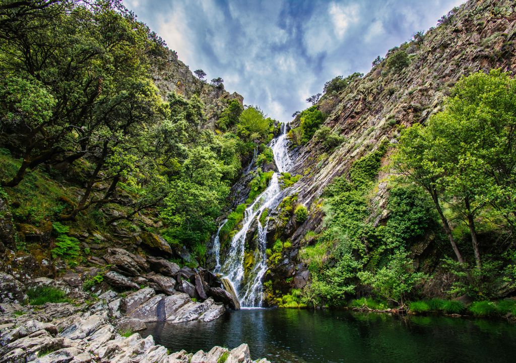 Cascada del Chorrituelo de Ovejuela, en la comarca natural de Las Hurdes.