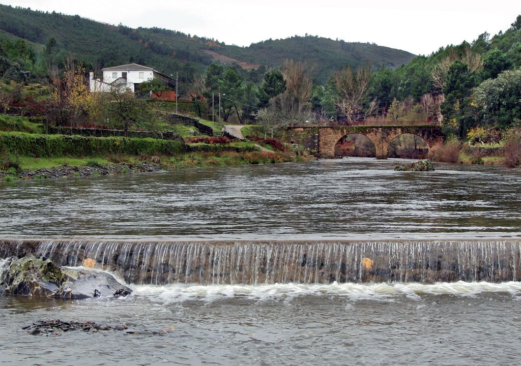 Río de los Ángeles a su paso por Sauceda, pedanía de Pinofranqueado.