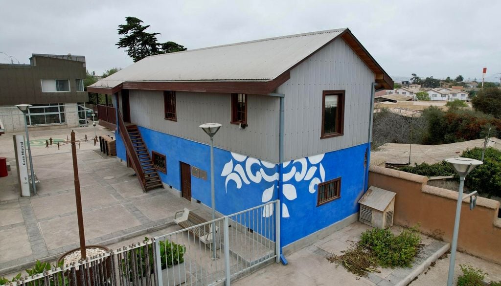 Casa de Gabriela Mistral en el barrio Huemul. Casa de Gabriela Mistral en el barrio Huemul. Crédito: Consejo de Monumentos Nacionales de Chile.