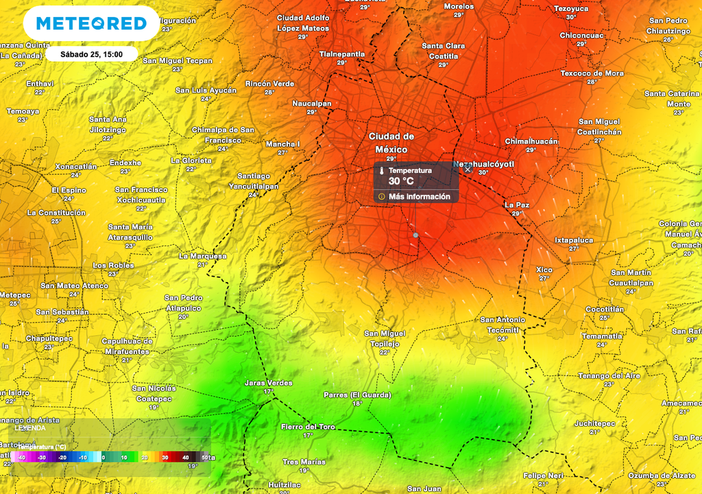 La Ciudad de México tiene activa la Alerta Amarilla por temperaturas altas de hasta 31 °C para esta tarde.