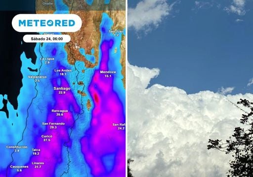 S&aacute;bado con chubascos y domingo hasta 25 &deg;C: la inestabilidad seguir&aacute; en Santiago la pr&oacute;xima semana