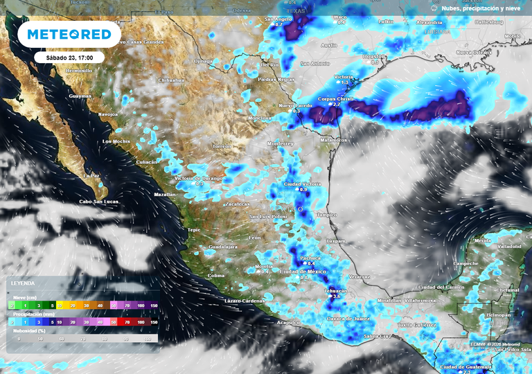 Pr&oacute;ximas horas con tormentas, granizo y viento superior a 60 km/h desde Coahuila hasta Oaxaca, regul&aacute;ndose temperaturas