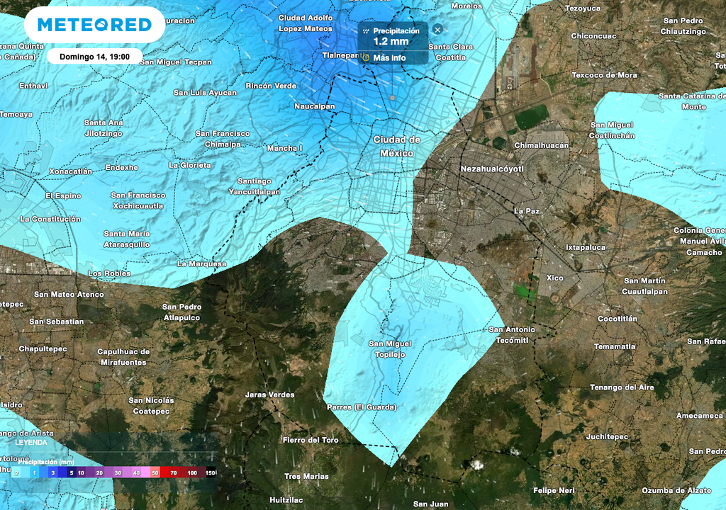 Lluvias en domingo CDMX