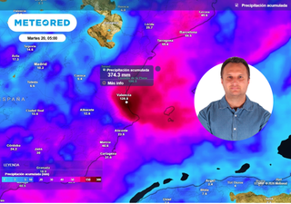 Samuel Biener coincide con AEMET: el golfo de Valencia podr&iacute;a superar los 200 l/m2