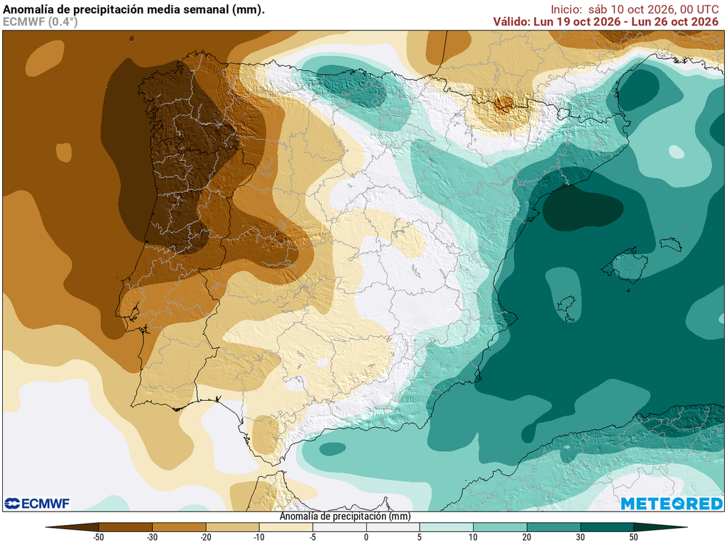 Las primeras tendencias para la semana que viene apuntan a un ambiente inestable en el este, Baleares y el tercio septentrional, pero insistimos en que la incertidumbre es muy alta a día de hoy.