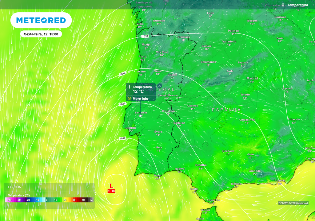 temperatura do ar à superfície temperatura do ar à superfície