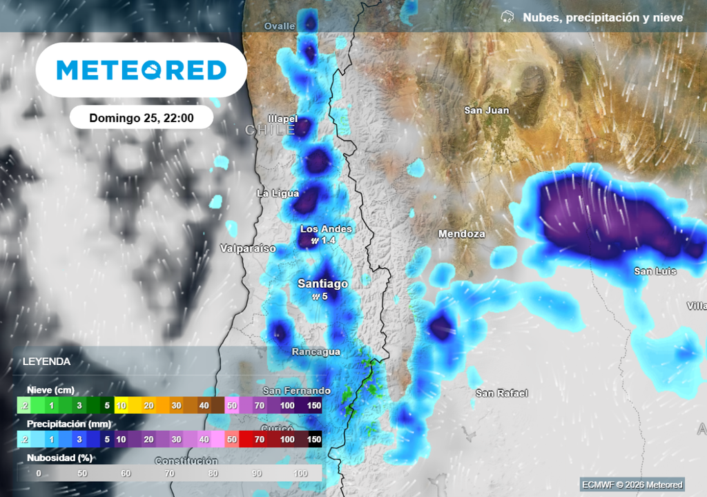Se espera un evento de corta duración pero que en algunas zonas podría dejar chubascos intensos.