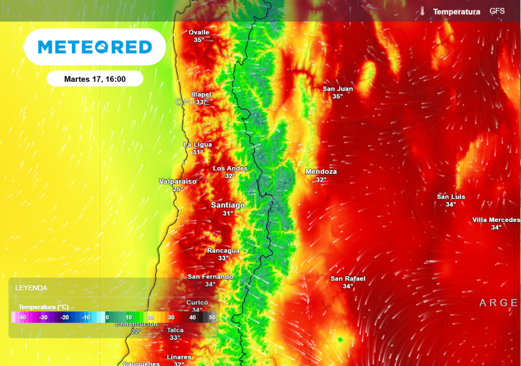 Calor extremo El calor no solo se instalará en Santiago: regiones de Coquimbo y Valparaiso también tendrán temperaturas elevadas.