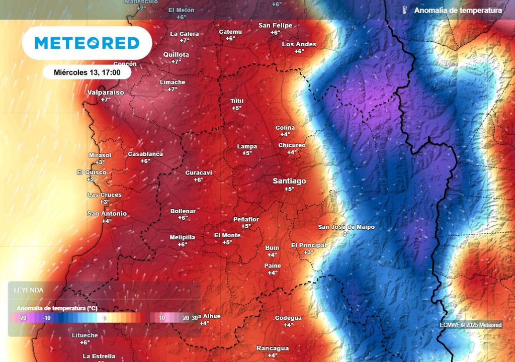 mapa de anomalía de temperatura mapa de anomalía de temperatura