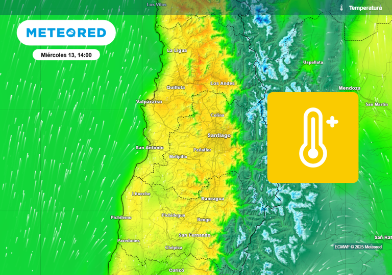 Santiago alcanzará hasta 24 °C a mitad de semana: el pronóstico de Meteored para los próximos días