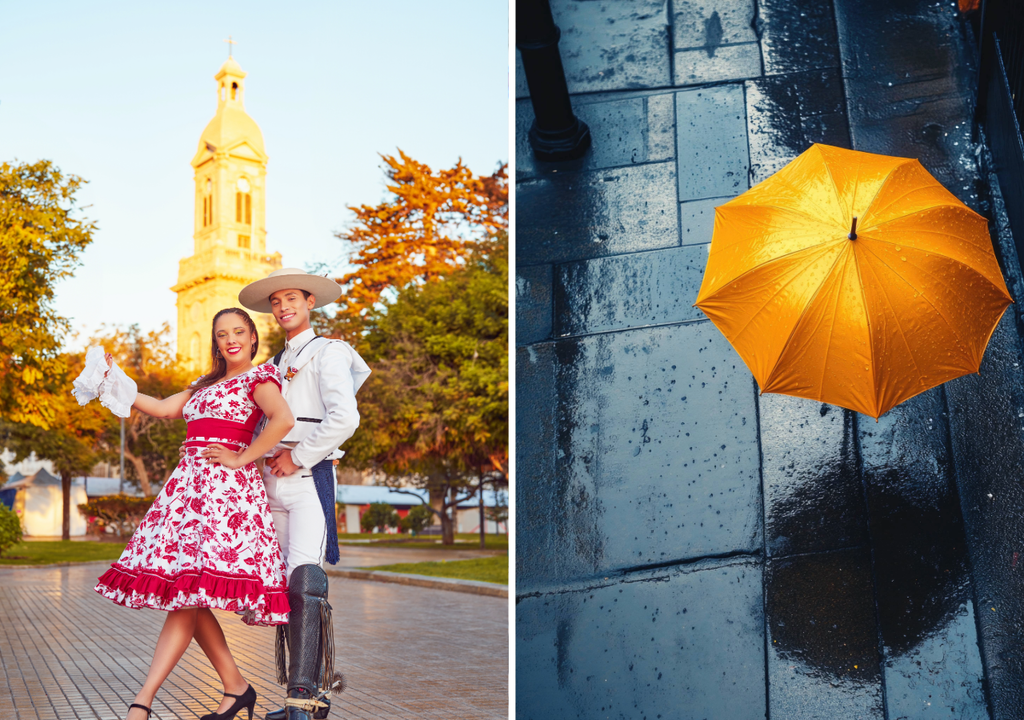 Fiestas Patrias y lluvia