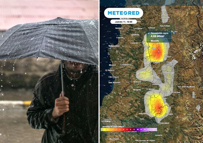 Santiago bajo amenaza de tormentas y chubascos: estos son los acumulados esperados para este jueves