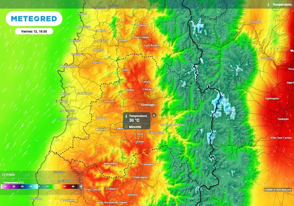 mapa de temperatura mapa de temperatura