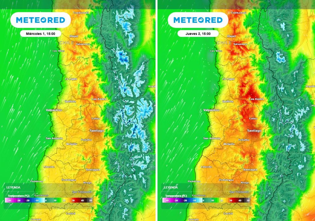 mapas de temperatura