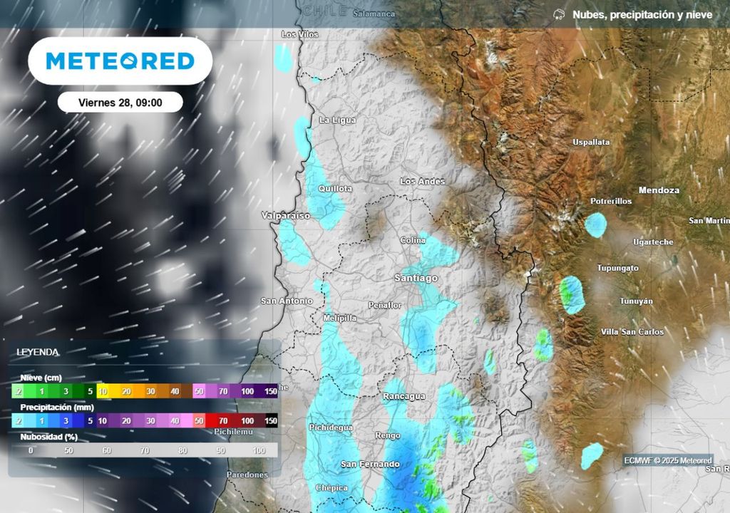 mapa de precipitaciones (viernes 28)