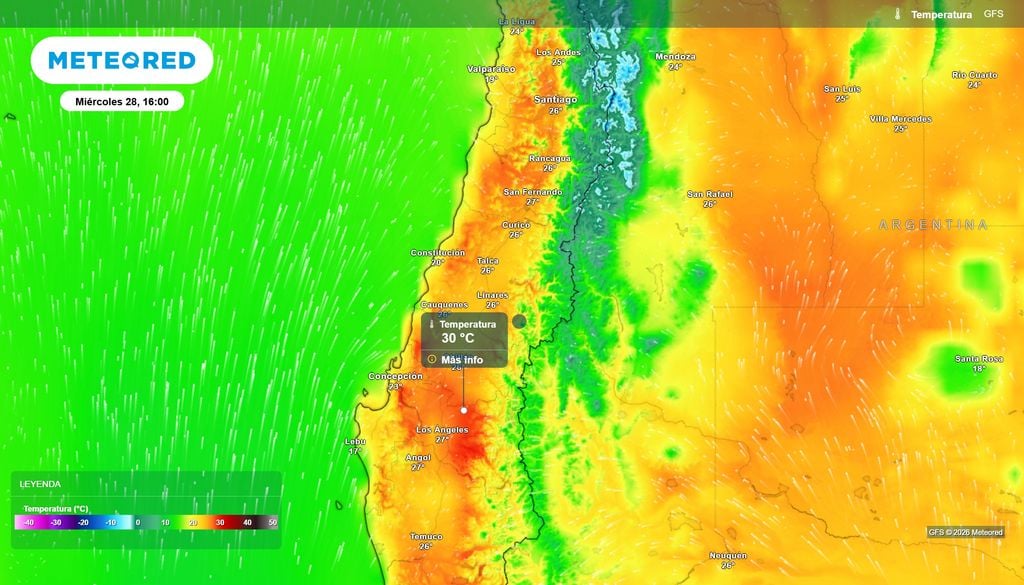 Se esperan hasta 30 °C en la zona central este miércoles 28.