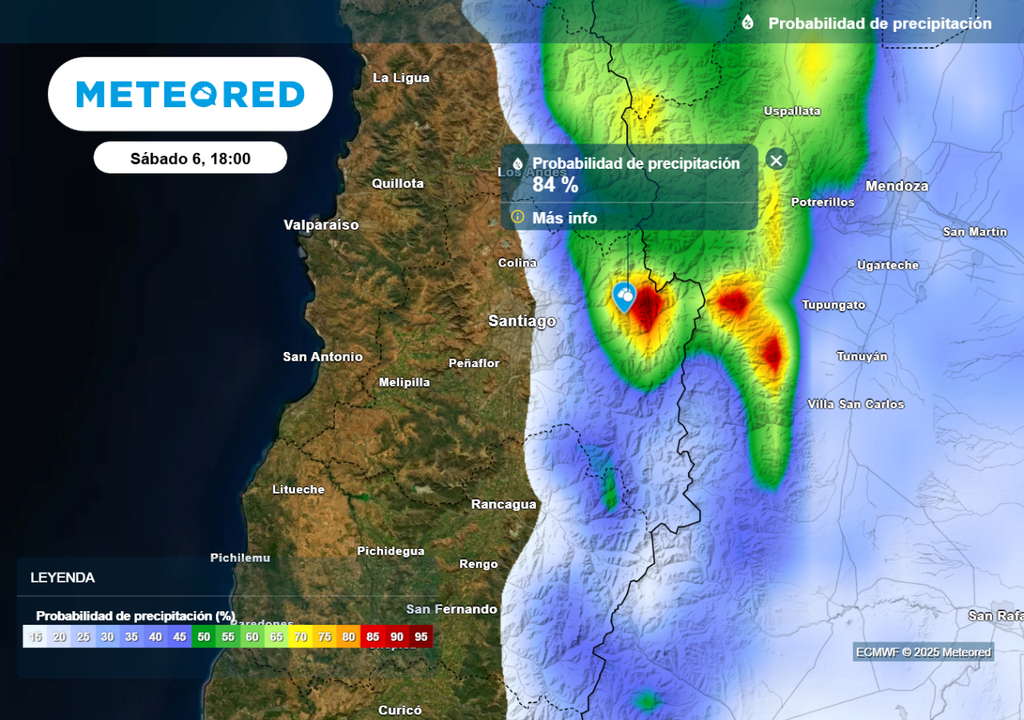 Probabilidad de lluvias Probabilidad de lluvias