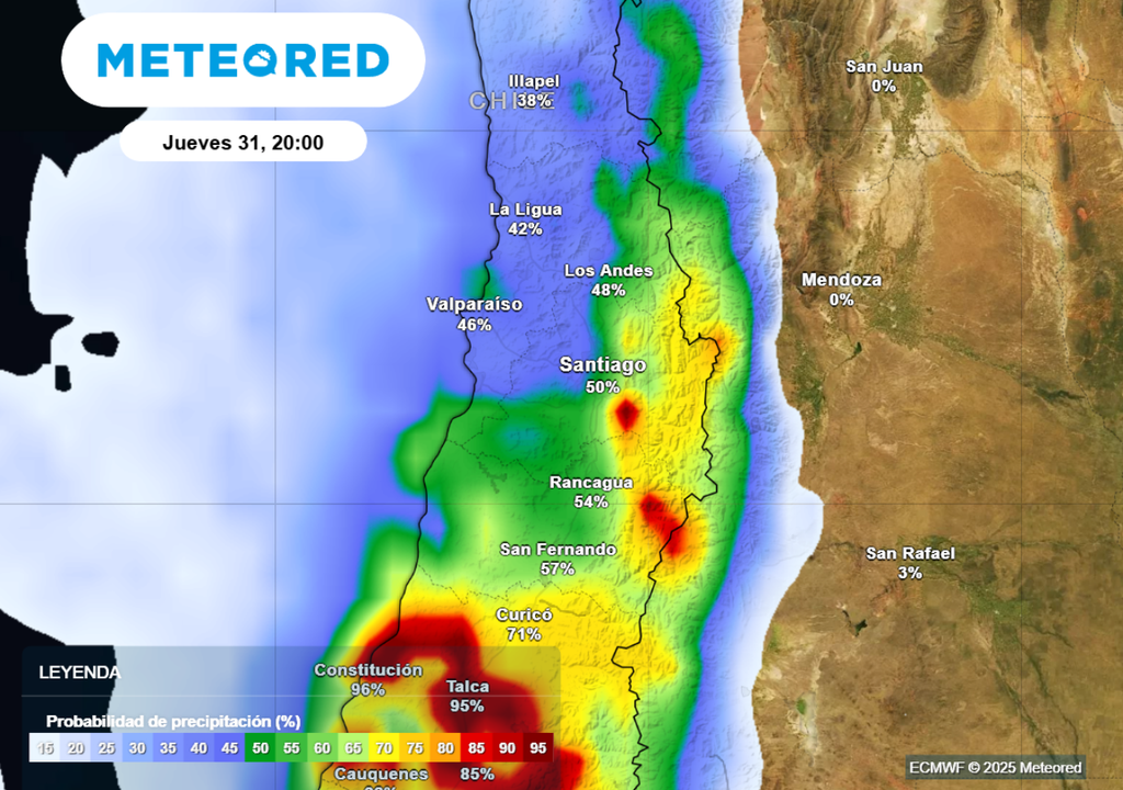 Probabilidad de precipitaciones Probabilidad de precipitaciones