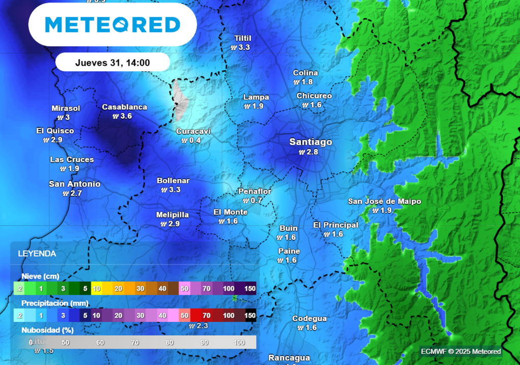 Precipitaciones modelo ECMWF