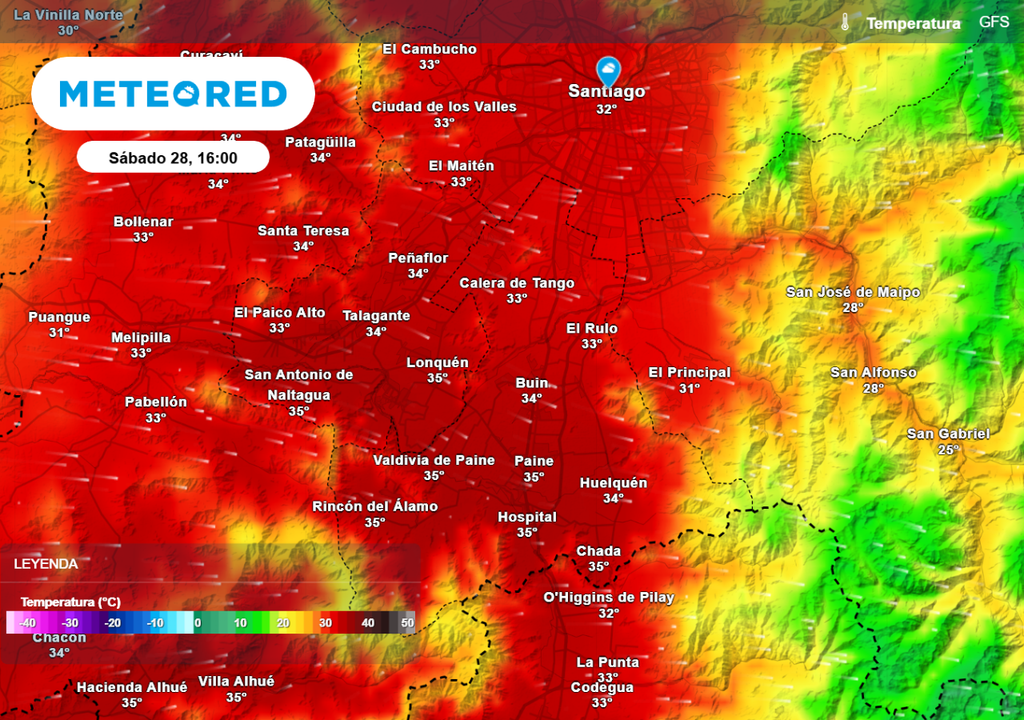 Altas temperaturas se pronostican este sábado en la RM: hasta 35 °C en algunas localidades.