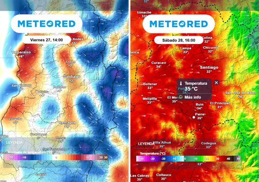 Santiago respira, pero por poco: este s&aacute;bado vuelven los 35 &deg;C a la Regi&oacute;n Metropolitana