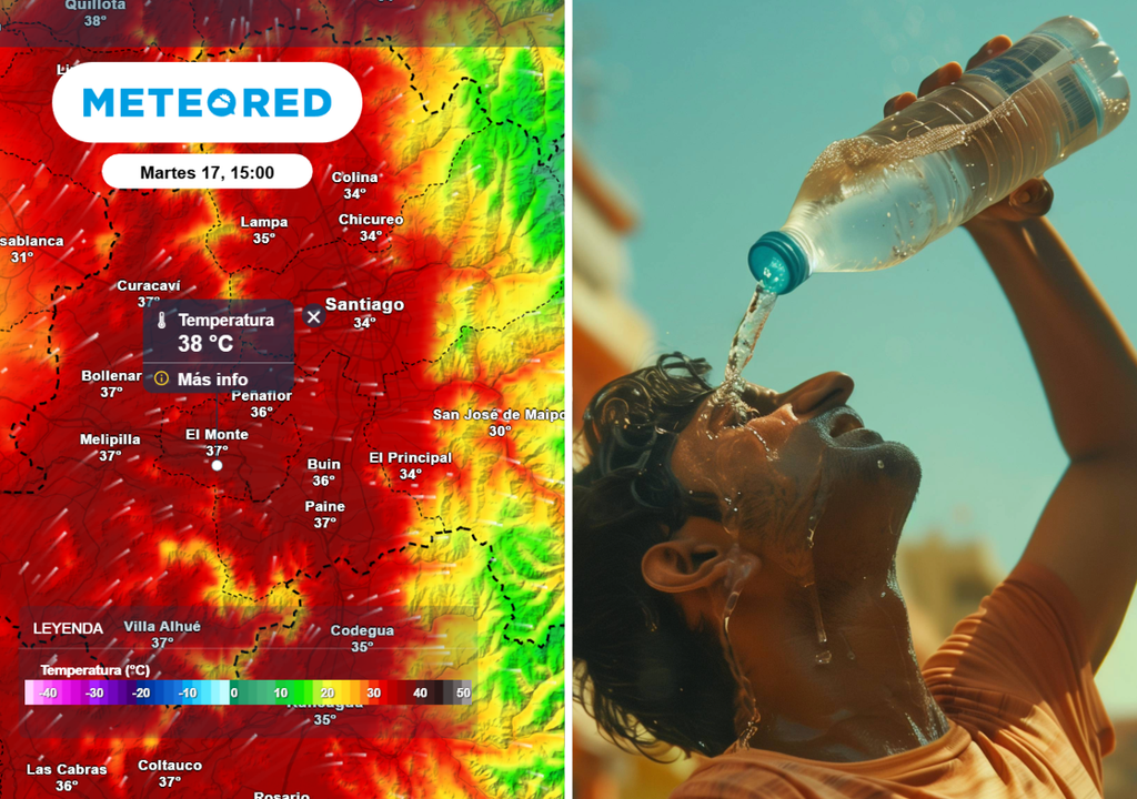 El calor se intensifica en la Región Metropolitana la próxima semana: temperaturas llegarían hasta cerca de 38 °C en varias localidades.