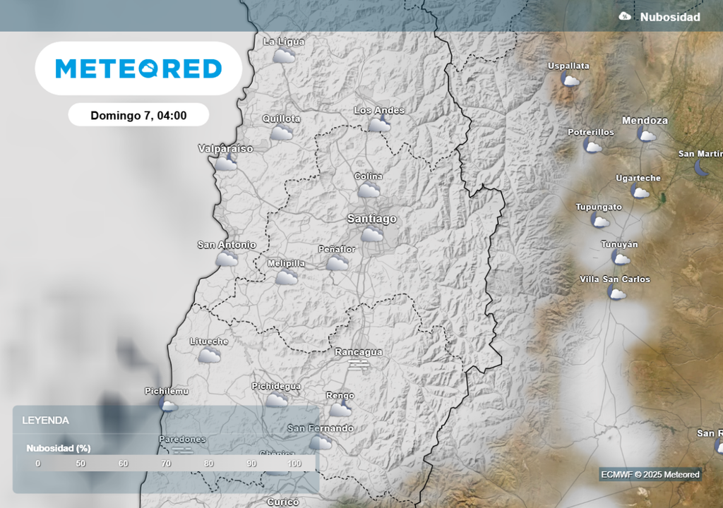 Nubosidad domingo 7 Nubosidad domingo 7