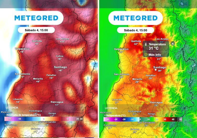 &ldquo;Santiago supera los 30 &deg;C&rdquo;: este d&iacute;a del fin de semana largo se dispara el calor en la Regi&oacute;n Metropolitana