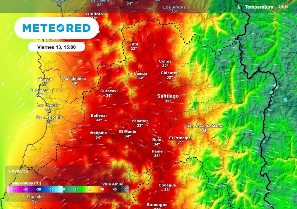 Alza térmica el fin de semana: desde el viernes se espera otro repunte térmico, esta vez temperaturas llegarían hasta 35 °C en la RM.