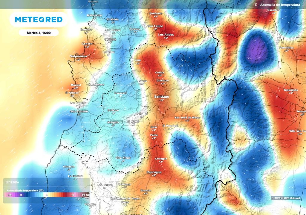 mapa de anomalía de temperatura mapa de anomalía de temperatura