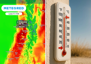 La Región Metropolitana vuelve al calor extremo: hasta 36 °C el lunes 17 y una semana dominada por altas temperaturas