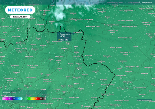 Santos do Gelo: Bragan&ccedil;a atingir&aacute; as temperaturas mais baixas este s&aacute;bado &agrave;s 06:00 horas
