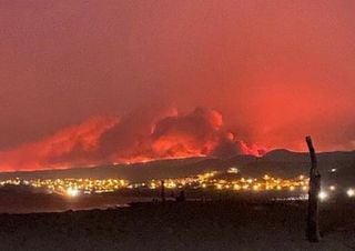 Strong winds fuel vast fires in Sardinia