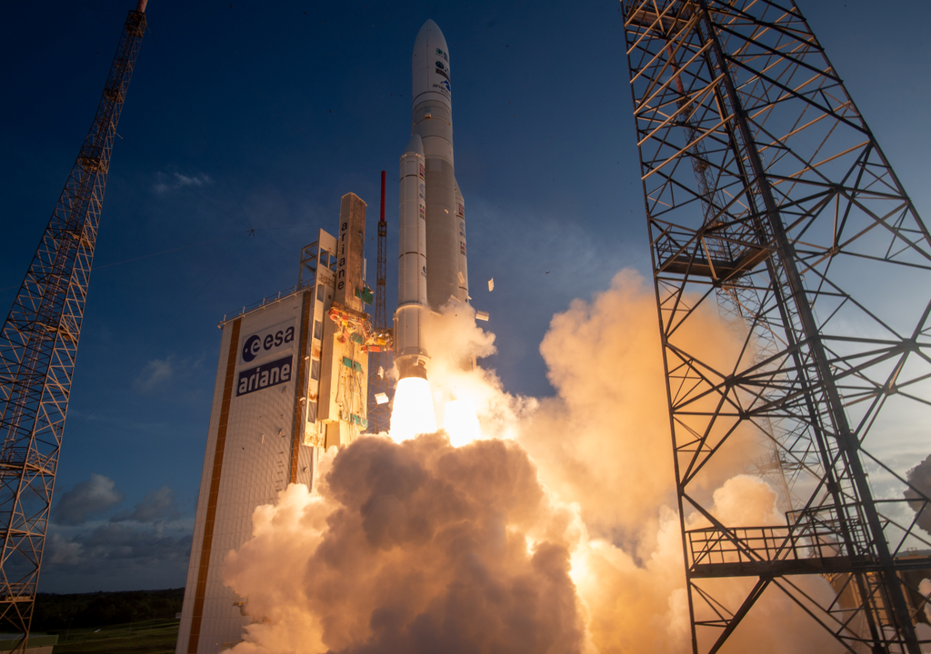 The next-generation satellite heads into orbit