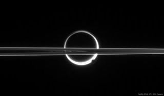 Saturn, Titan, rings and haze