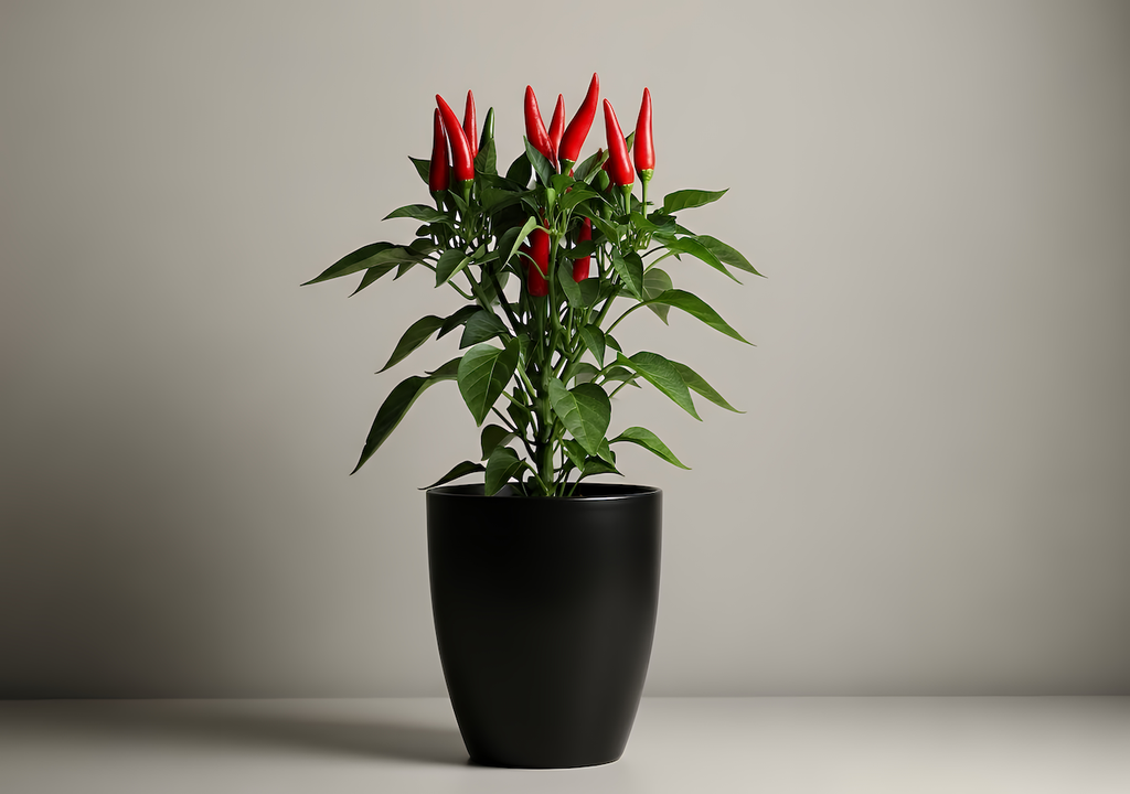 Chilis, Pflege, Luftbewegung, Blütenbildung, Fruchtansatz Auch im Topf lassen sich Chilis erfolgreich kultivieren: Viel Licht, regelmäßige Pflege und sanfte Luftbewegung fördern Blütenbildung und Fruchtansatz.