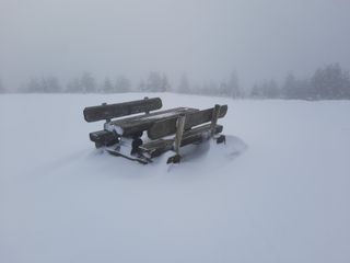 Luftmassengrenze und Lake Effekt führten zum ersten größeren Schnee!