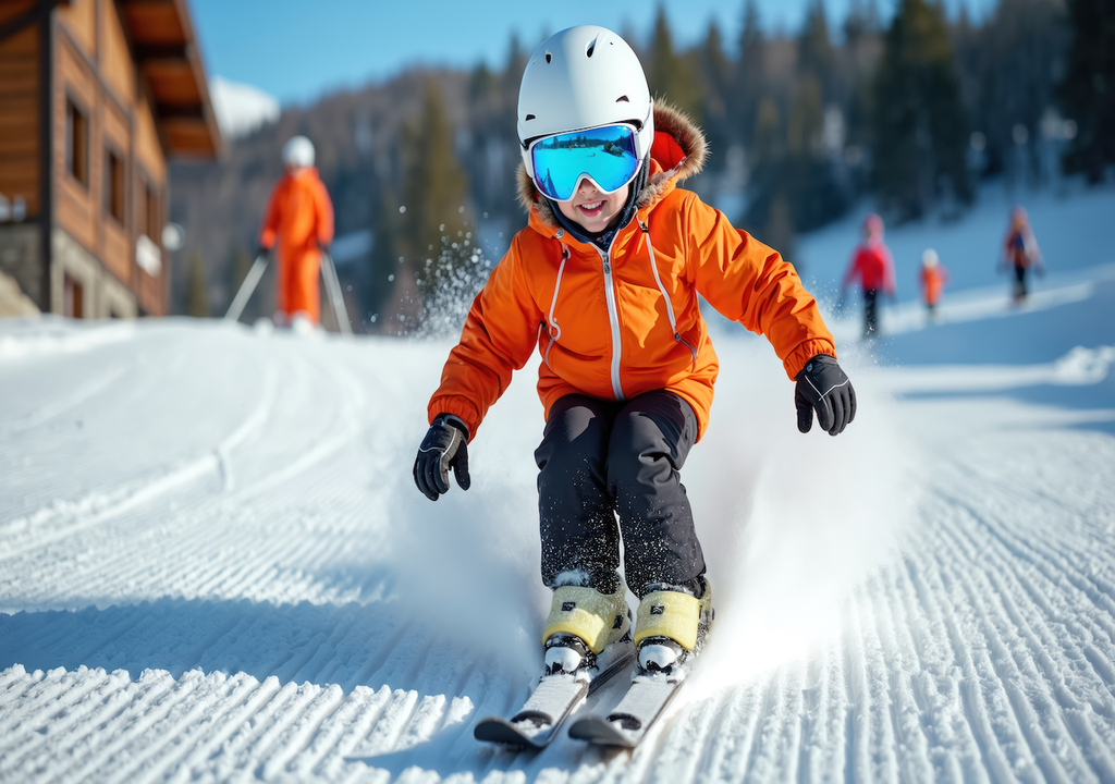 Kleiner Skifahrer in Aktion: Spaß im Schnee, Familie, Wintersport, Hessenwoche Kleiner Skifahrer in Aktion: Spaß im Schnee, Familie, Wintersport, Hessenwoche