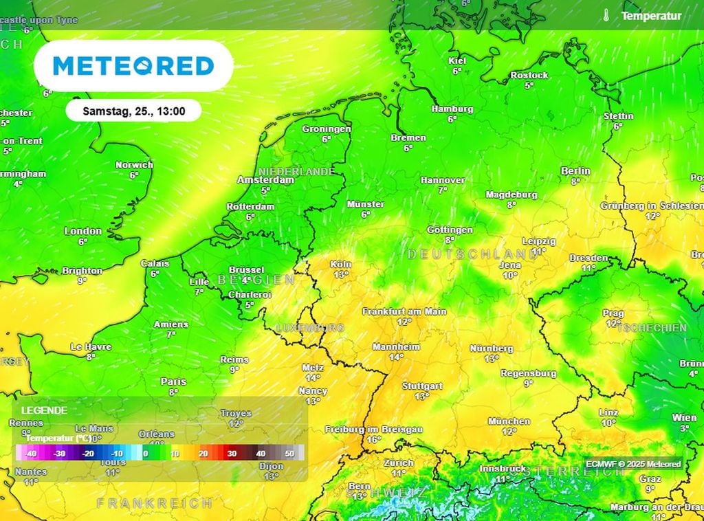 samstag, ecmwf, frühling